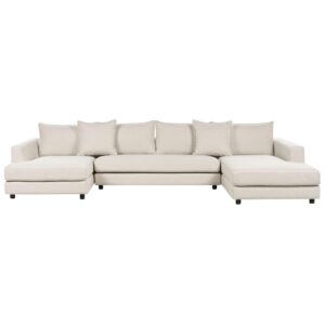 wohnli-moebel-suche-800000772052 Wohnli Möbelsuche - 5-SITZER WOHNLANDSCHAFT U-förmig hellbeige Lilviken