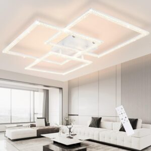 LED-DECKENLEUCHTE Johann 75/60/8 cm Deckenlampe Metall Nettlife Lampen & Leuchten > LED-Leuchten > LED-Deckenleuchten Weiß