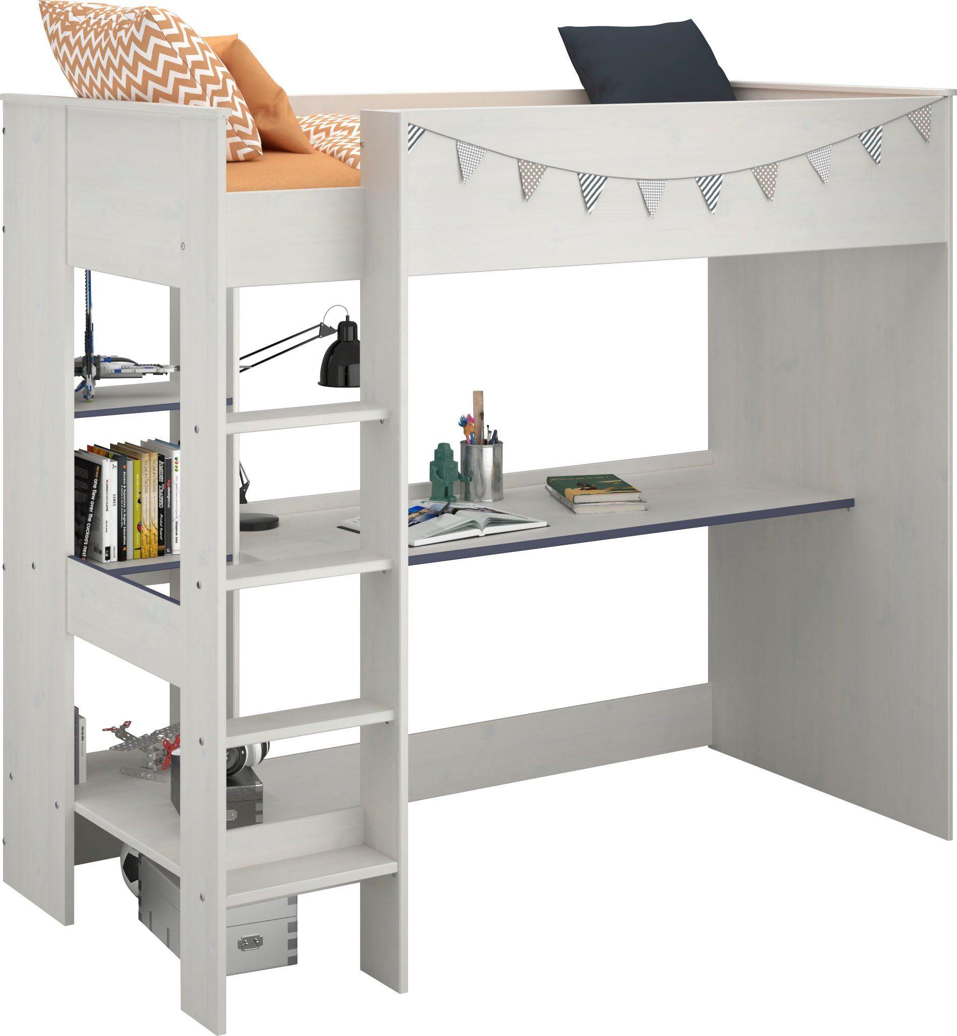 wohnli-moebel-suche-800000775577 Wohnli Möbelsuche - HOCHBETT mit Schreibtisch und Stauraum Bett 90 x 200 cm