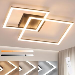 wohnli-moebel-suche-800000775636-1 LED-DECKENLEUCHTE Beatrice 57/48/9 cm Deckenlampe Metall Nettlife Lampen & Leuchten > LED-Leuchten > LED-Deckenleuchten Schwarz