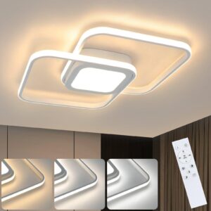 LED-DECKENLEUCHTE Carro 39/39/5 cm Deckenlampe Metall Nettlife Lampen & Leuchten > LED-Leuchten > LED-Deckenleuchten Weiß