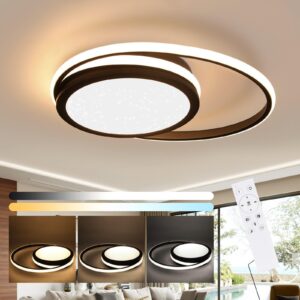 wohnli-moebel-suche-800000775673-1 LED-DECKENLEUCHTE Bruno 47/47/7 cm Deckenlampe Metall Nettlife Lampen & Leuchten > LED-Leuchten > LED-Deckenleuchten Schwarz