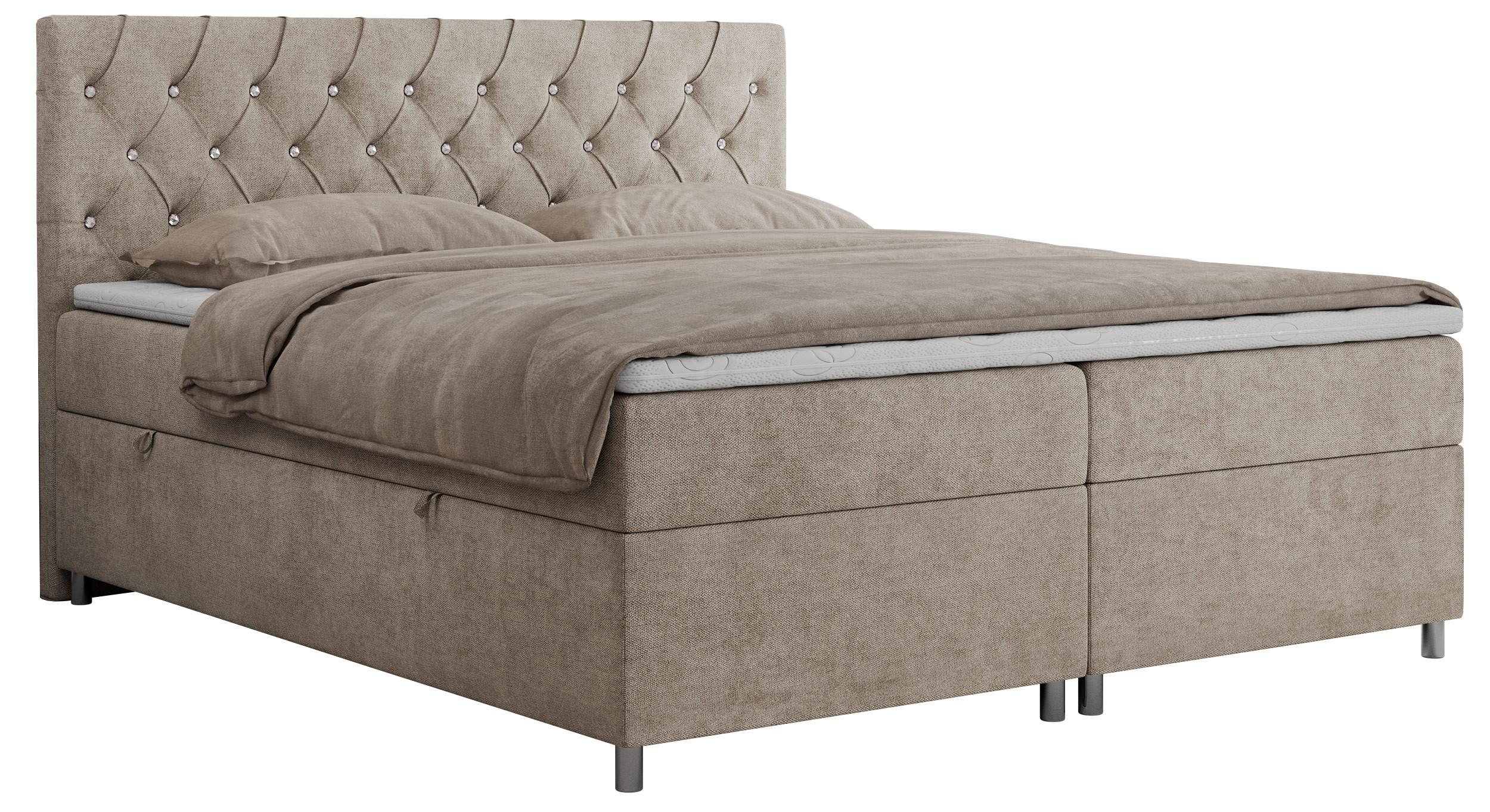 wohnli-moebel-suche-800000780487 Wohnli Möbelsuche - BOXBETT ROMA 200/200 - Beige Strukture - H4