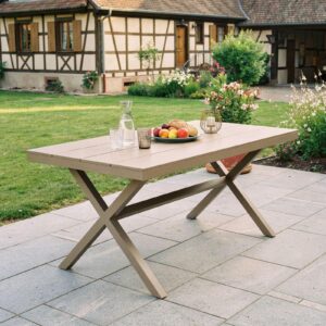 wohnli-moebel-suche-800000781066-1 GARTENTISCH ISOLA natur Metall IDIMEX Garten & Outdoor > Gartenmöbel > Gartentische Braun