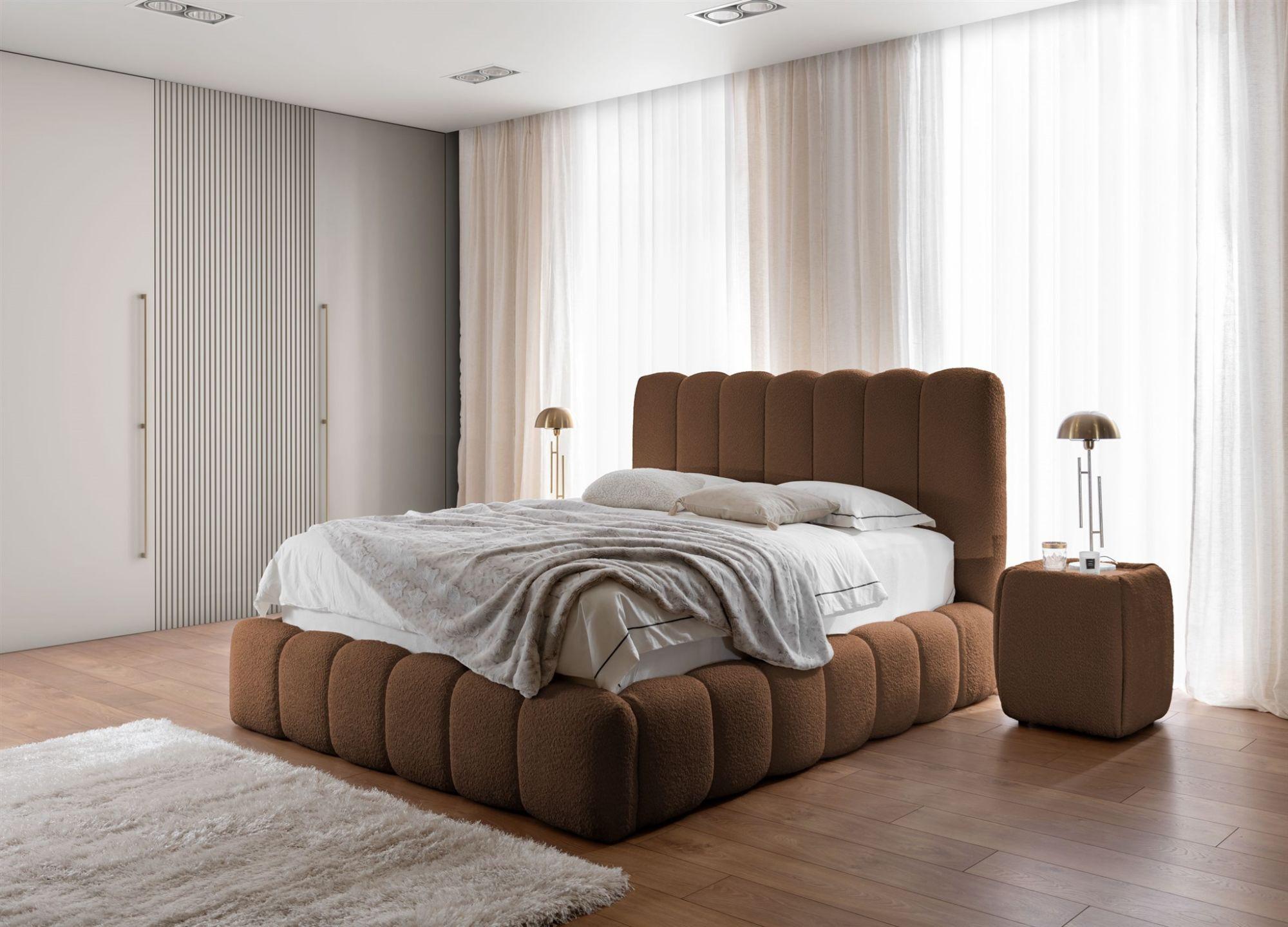 wohnli-moebel-suche-800000781999-1 POLSTERBETT Carson In Catch Me Set.1 Textil Fun Möbel Möbel > Betten > Polsterbetten Braun