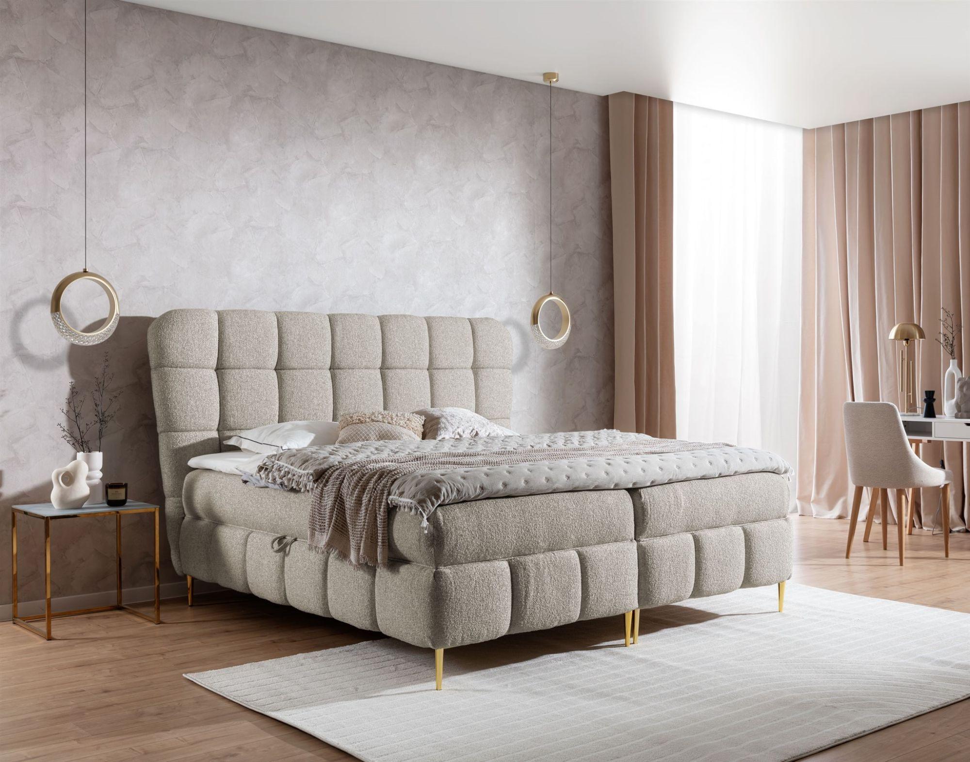 BOXBETT Grazia In Corbett Textil Fun Möbel Möbel > Betten > Boxspringbetten Braun