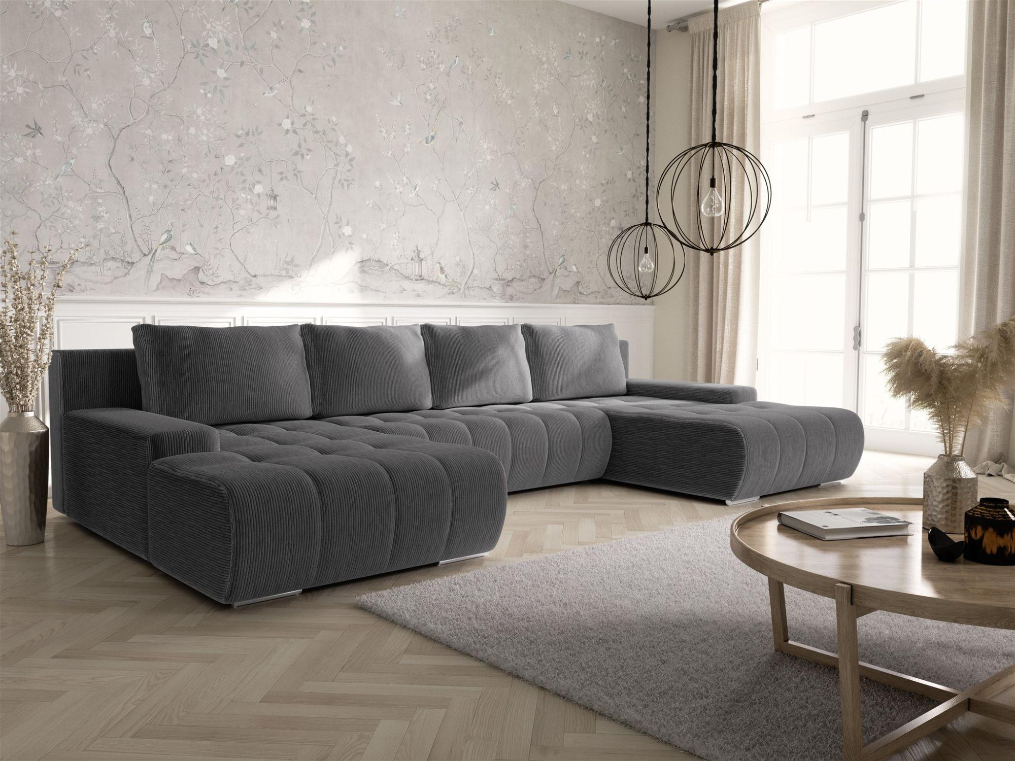 wohnli-moebel-suche-800000782097-1 WOHNLANDSCHAFT Vogar In Poso Textil Fun Möbel Möbel > Sofas & Couches > Wohnlandschaften > Wohnlandschaften U-Form Anthrazit
