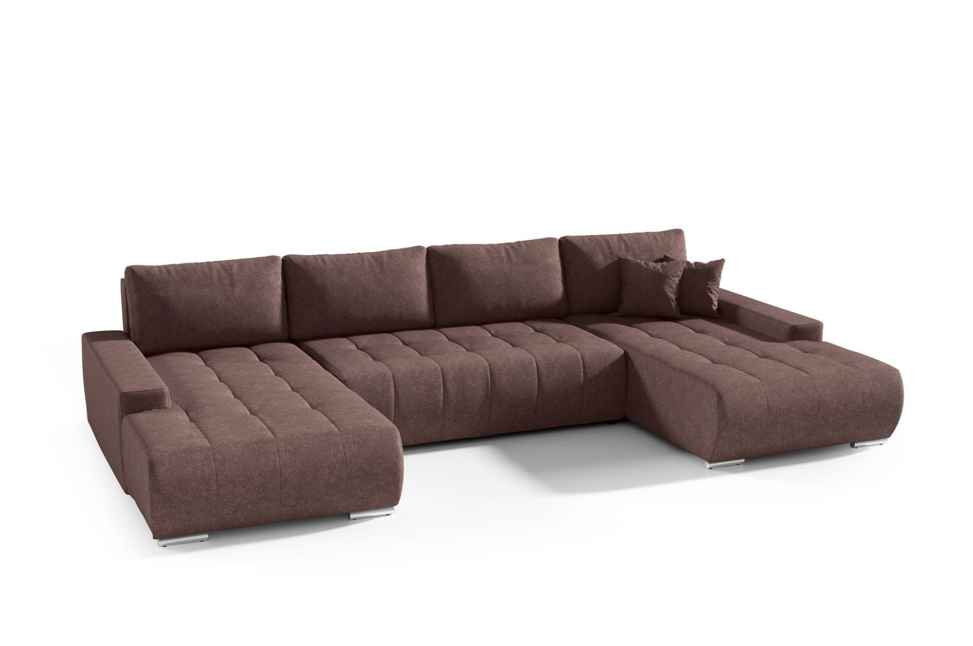wohnli-moebel-suche-800000782150-1 WOHNLANDSCHAFT Vogar In Aston Textil Fun Möbel Möbel > Sofas & Couches > Wohnlandschaften > Wohnlandschaften U-Form Braun