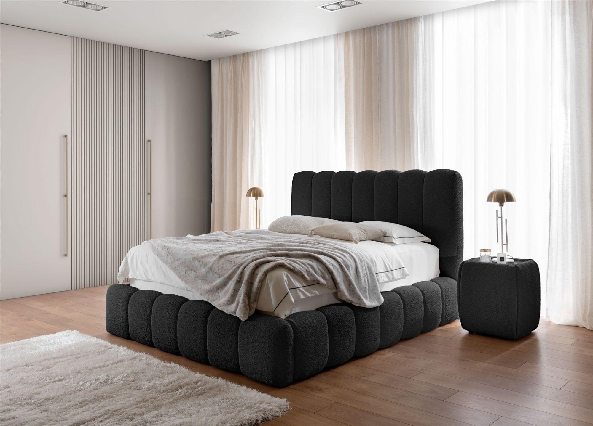 wohnli-moebel-suche-800000782198-1 POLSTERBETT Carson In Catch Me Set.1 Textil Fun Möbel Möbel > Betten > Polsterbetten Schwarz