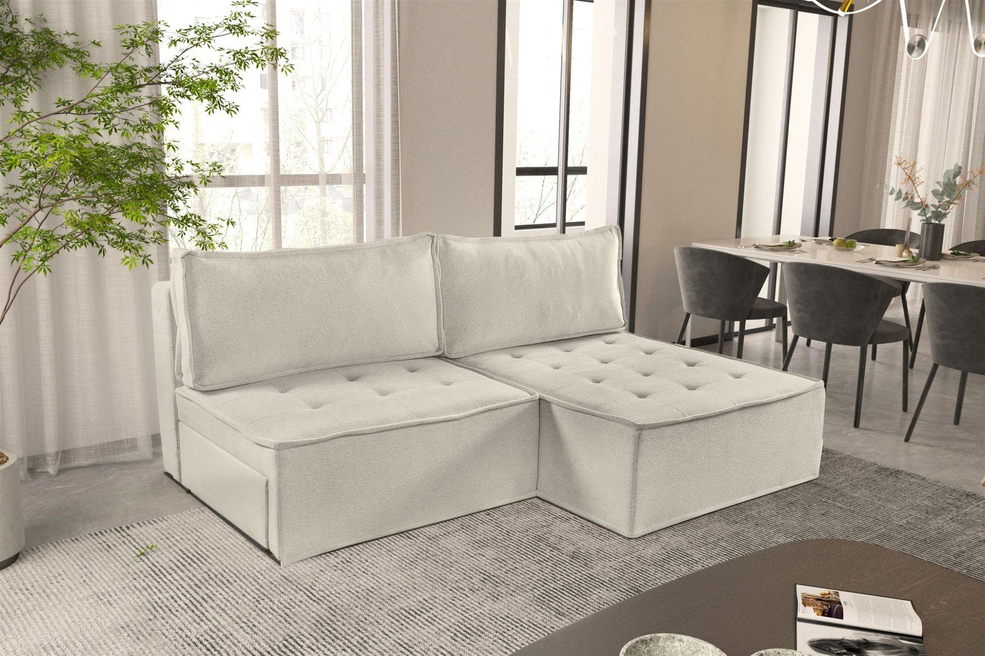 ECKSOFA Schlafsofa Amalia In Raven Textil Fun Möbel Möbel > Sofas & Couches > Wohnlandschaften > Ecksofas Weiß