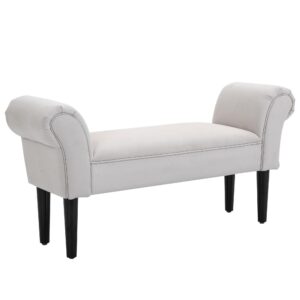 wohnli-moebel-suche-800000784198 Wohnli Möbelsuche - SITZBANK für Schlafzimmer Flurbank Polsterbank MDF Schaumstoff Grauweiß