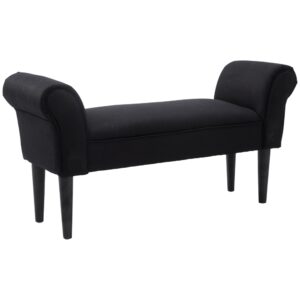 Wohnli Möbelsuche - SITZBANK für Schlafzimmer Flurbank Polsterbank MDF Schaumstoff Grauweiß