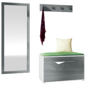 wohnli-moebel-suche-800000787039 Wohnli Möbelsuche - GARDEROBE Hanko Grau Hochglanz
