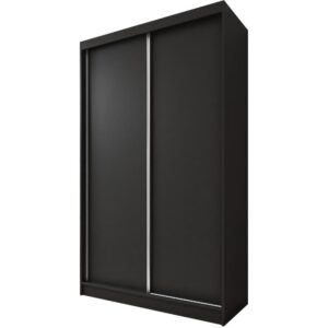 Wohnli Möbelsuche - SCHWEBETÜRENSCHRANK Mario 120/216/61 schwarz