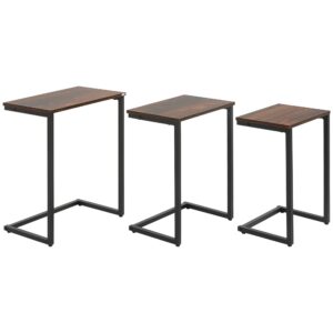 wohnli-moebel-suche-800000791034 Wohnli Möbelsuche - BEISTELLTISCH-SET Spanplatte Stahl Braun