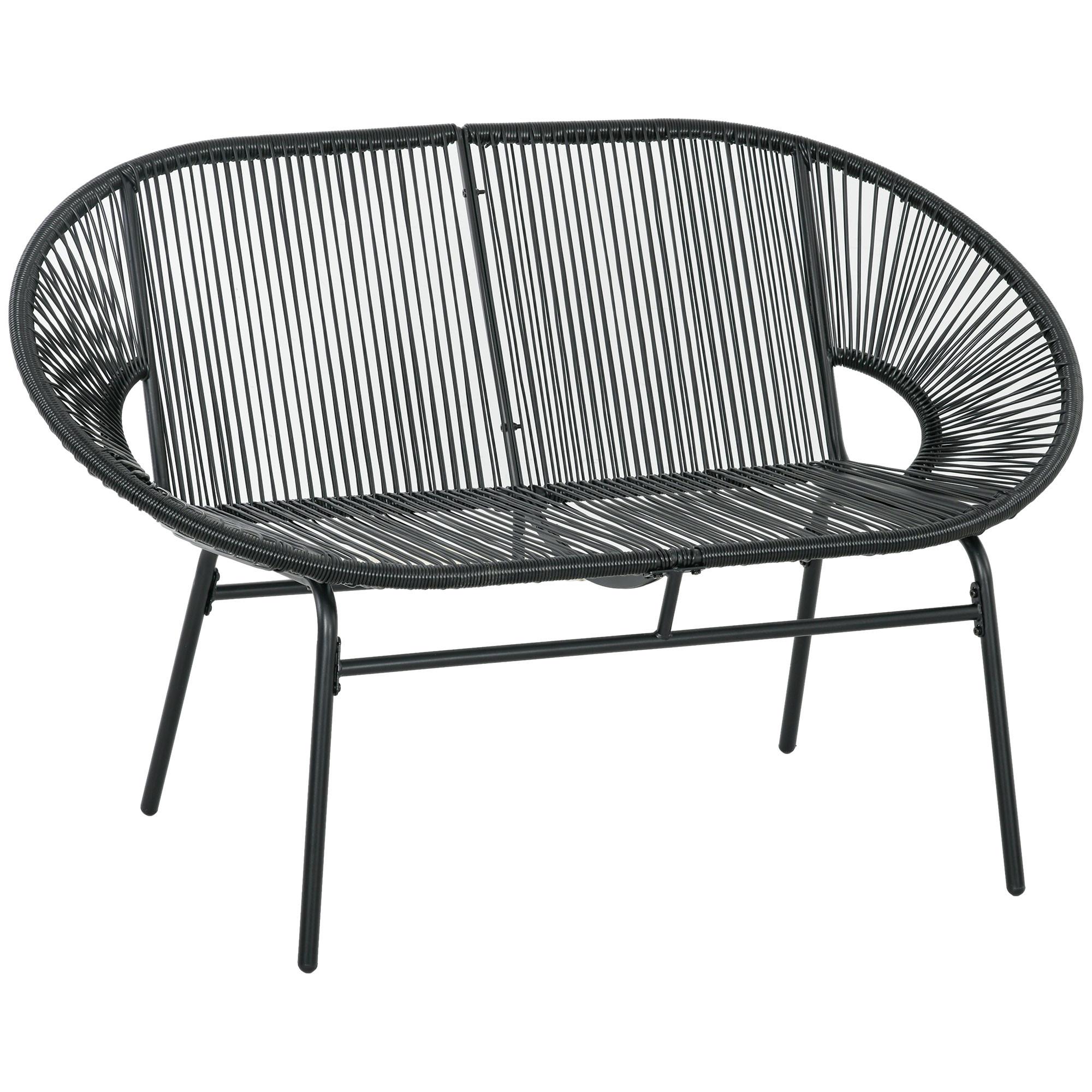 wohnli-moebel-suche-800000794175 Wohnli Möbelsuche - POLYRATTAN Sitzbank 2-Sitzer Rattanbank Gartenbank