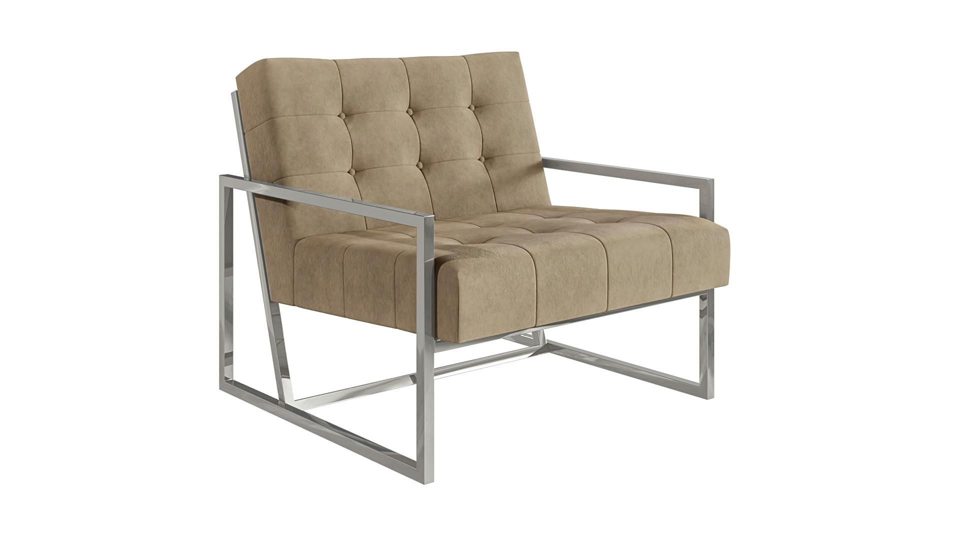 wohnli-moebel-suche-800000795801 Wohnli Möbelsuche - LOUNGESESSEL Duban Beige Samtstoff