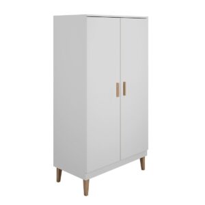 wohnli-moebel-suche-800000796086-1 SCHRANK 2 Türen Kubi Weiß Holzwerkstoff Petits-meubles Möbel > Schränke > Kleiderschränke Weiß