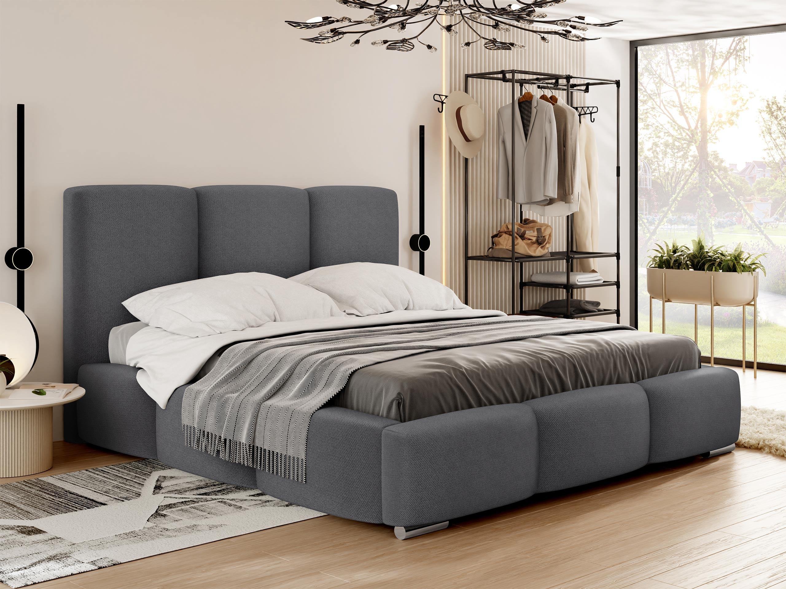 POLSTERBETT Olweria Textil MIRJAN24 Möbel > Betten > Polsterbetten Grau