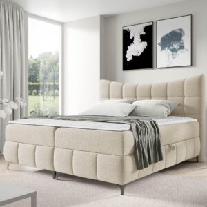 BOXBETT Nova - H3 Textil MIRJAN24 Möbel > Betten > Boxspringbetten Braun