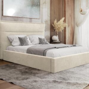 POLSTERBETT Tinkus Textil MIRJAN24 Möbel > Betten > Polsterbetten Beige