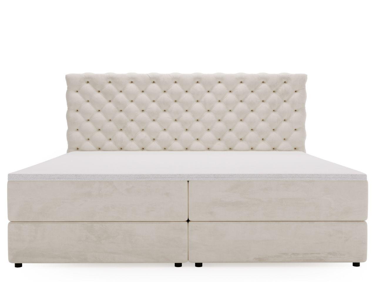 BOXBETT Bergamo 180x200 Beige Textil Graingold Möbel > Betten > Boxspringbetten Beige