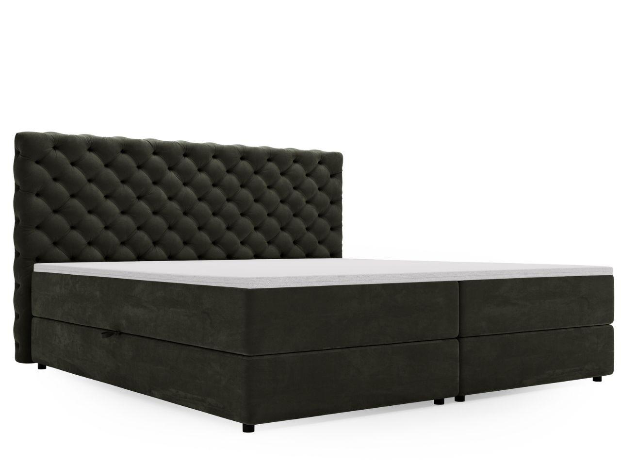 Wohnli Möbelsuche - BOXBETT Bergamo 160x200 Dunkelgrau
