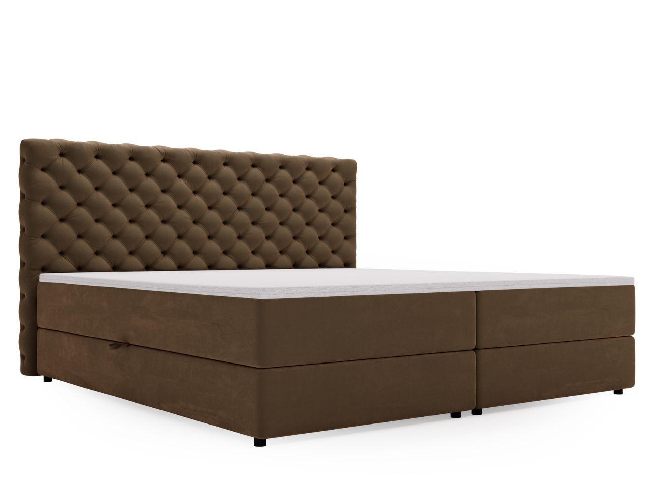 Wohnli Möbelsuche - BOXBETT Bergamo 180x200 Braun