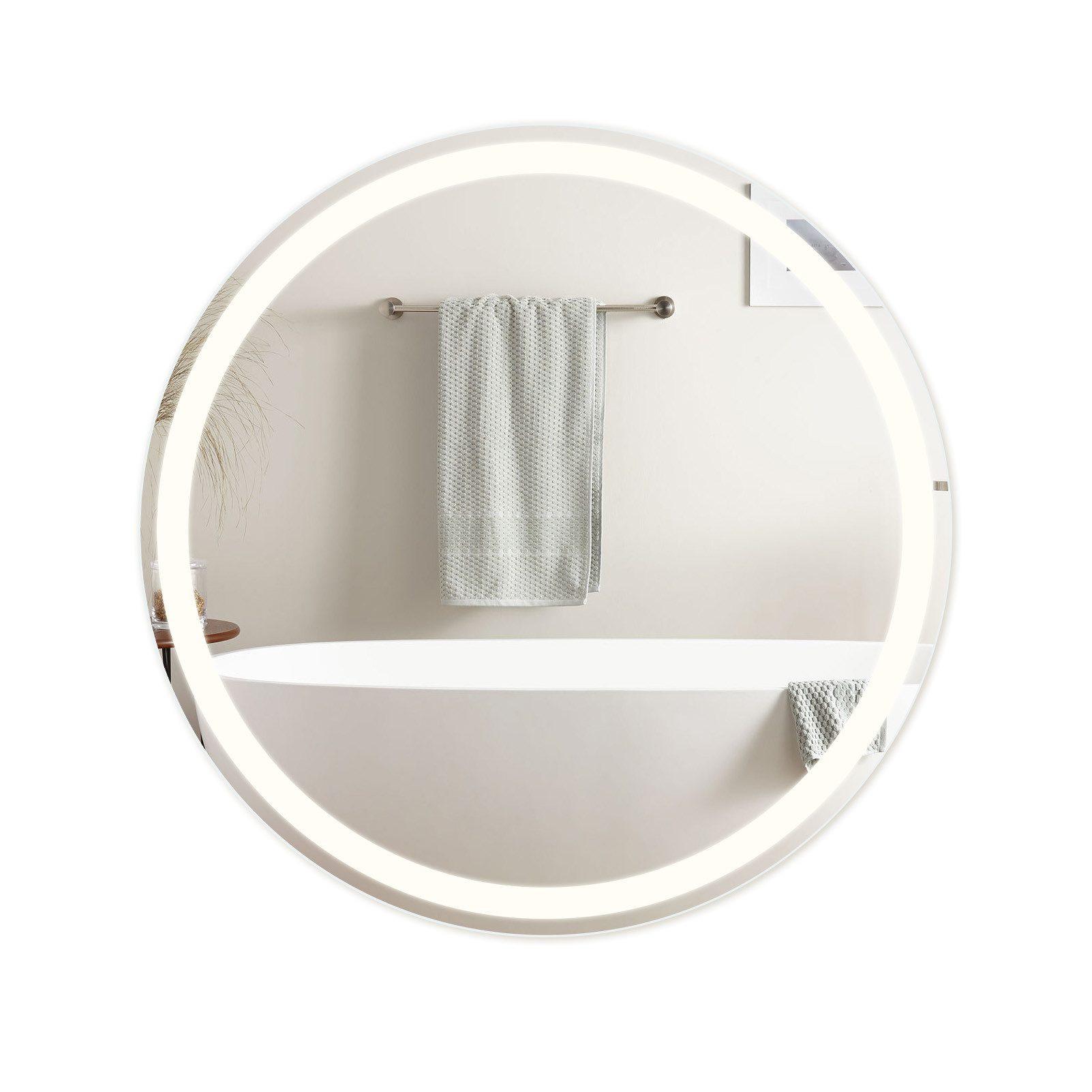 Wohnli Möbelsuche - BADEZIMMERSPIEGEL Mainz mit LED-Leuchte Ø80 cm