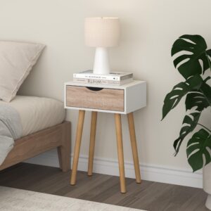 BEISTELLTISCH-SET 2 TLG. Östersund Holzwerkstoff, Holz [en.casa] Möbel > Tische > Beistelltische Weiß