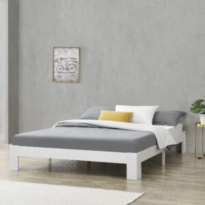 HOLZBETT Raisio Holz [en.casa] Möbel > Betten Weiß