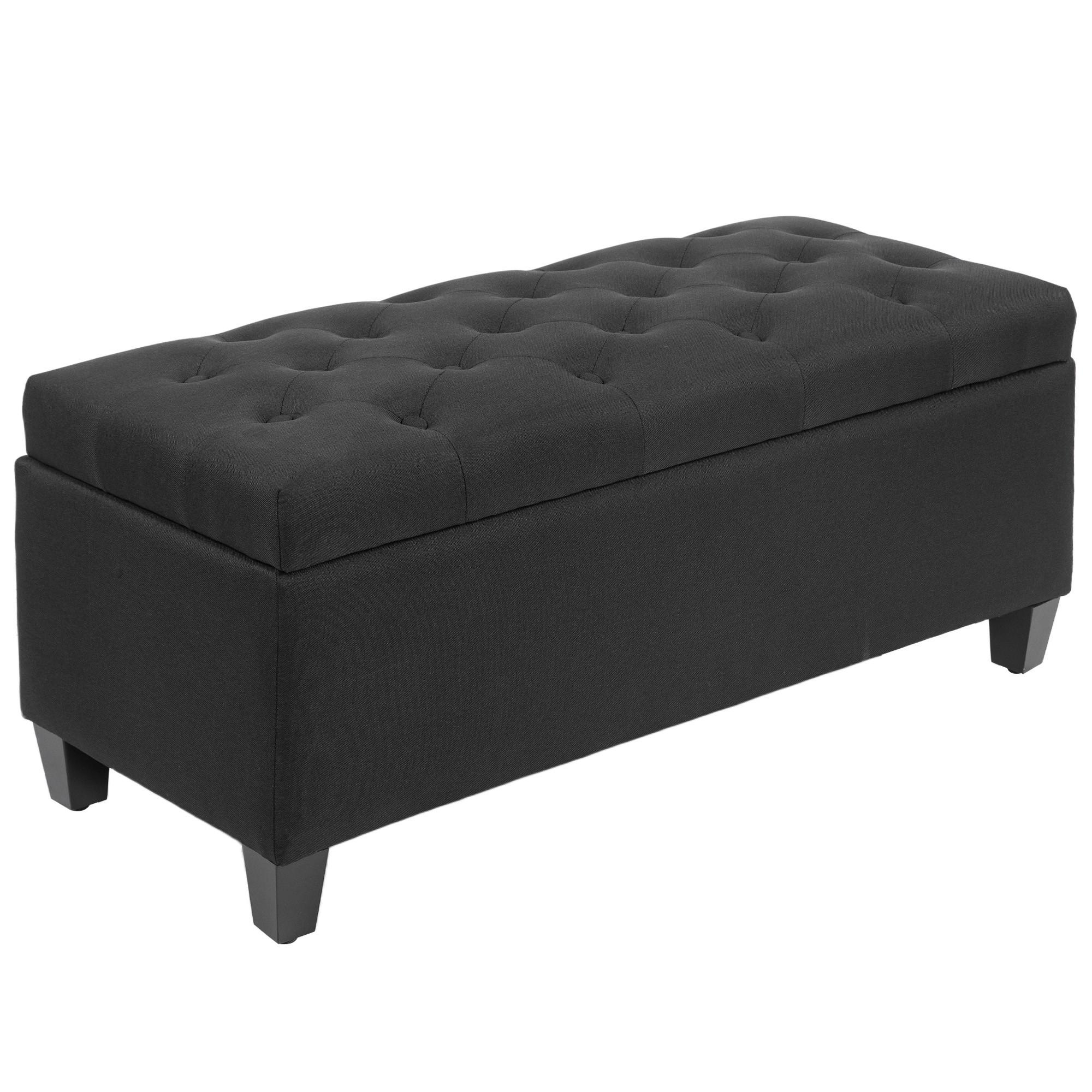wohnli-moebel-suche-800000807650 Wohnli Möbelsuche - TRUHENBANK Polyester Holz Schwarz