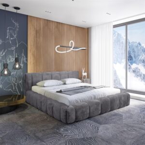 wohnli-moebel-suche-800000807925-1 POLSTERBETT Hailey In Tender Way Textil Fun Möbel Möbel > Betten > Polsterbetten Grau