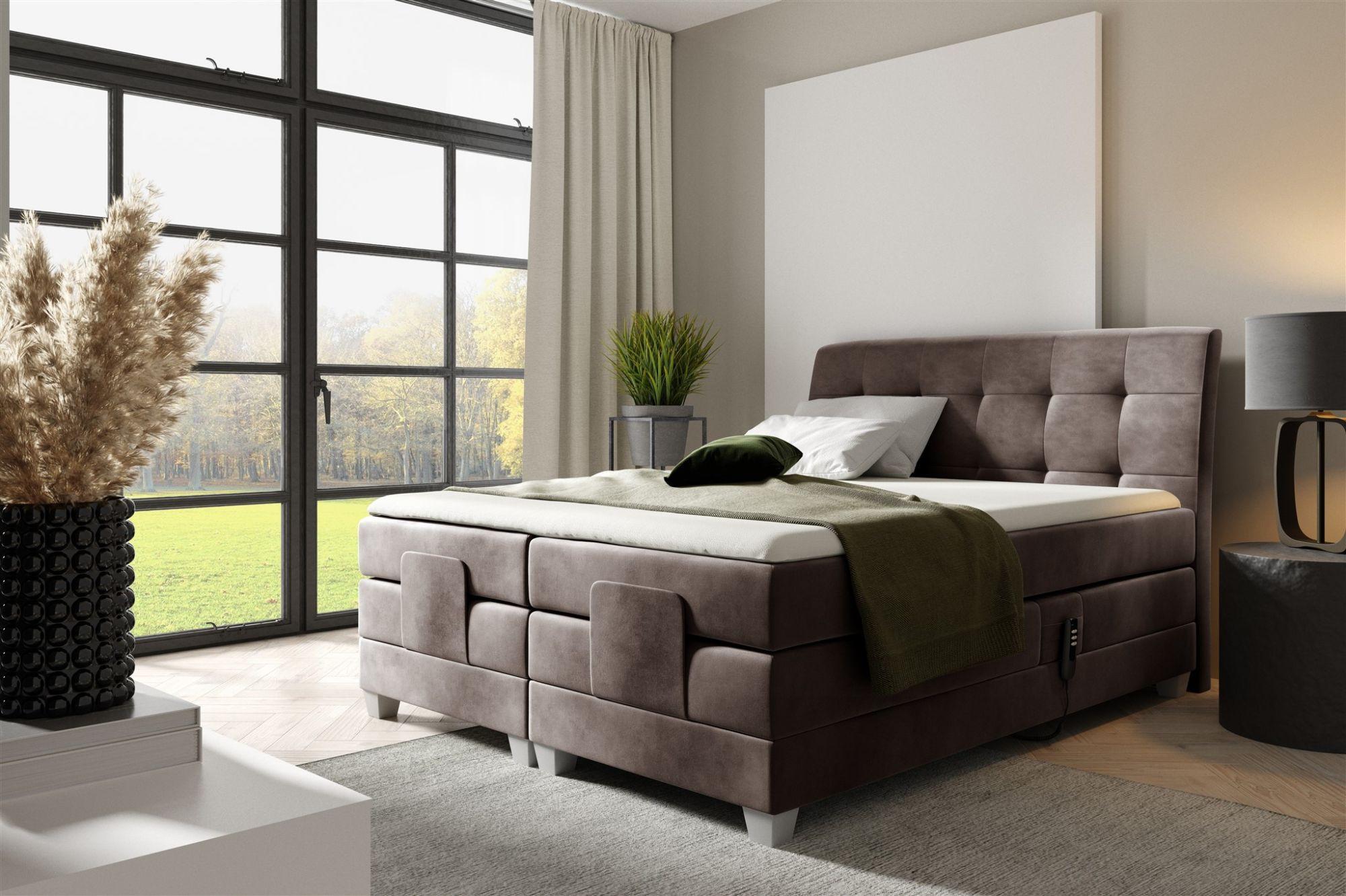 wohnli-moebel-suche-800000808158-1 BOXSPRINGBETT Elektrisch Franco Textil Fun Möbel Möbel > Betten > Boxspringbetten Braun