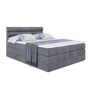 Wohnli Möbelsuche - BOXSPRINGBETT CELESTIA KING - 160x200 - H3/H4 - Dunkelgrau