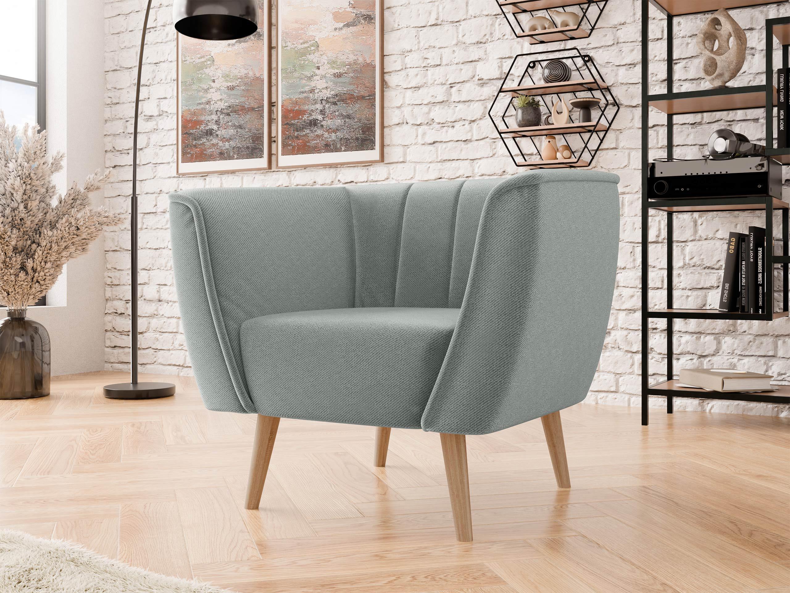 SESSEL Pas 1 Textil MIRJAN24 Möbel > Sessel > Polstersessel Grau