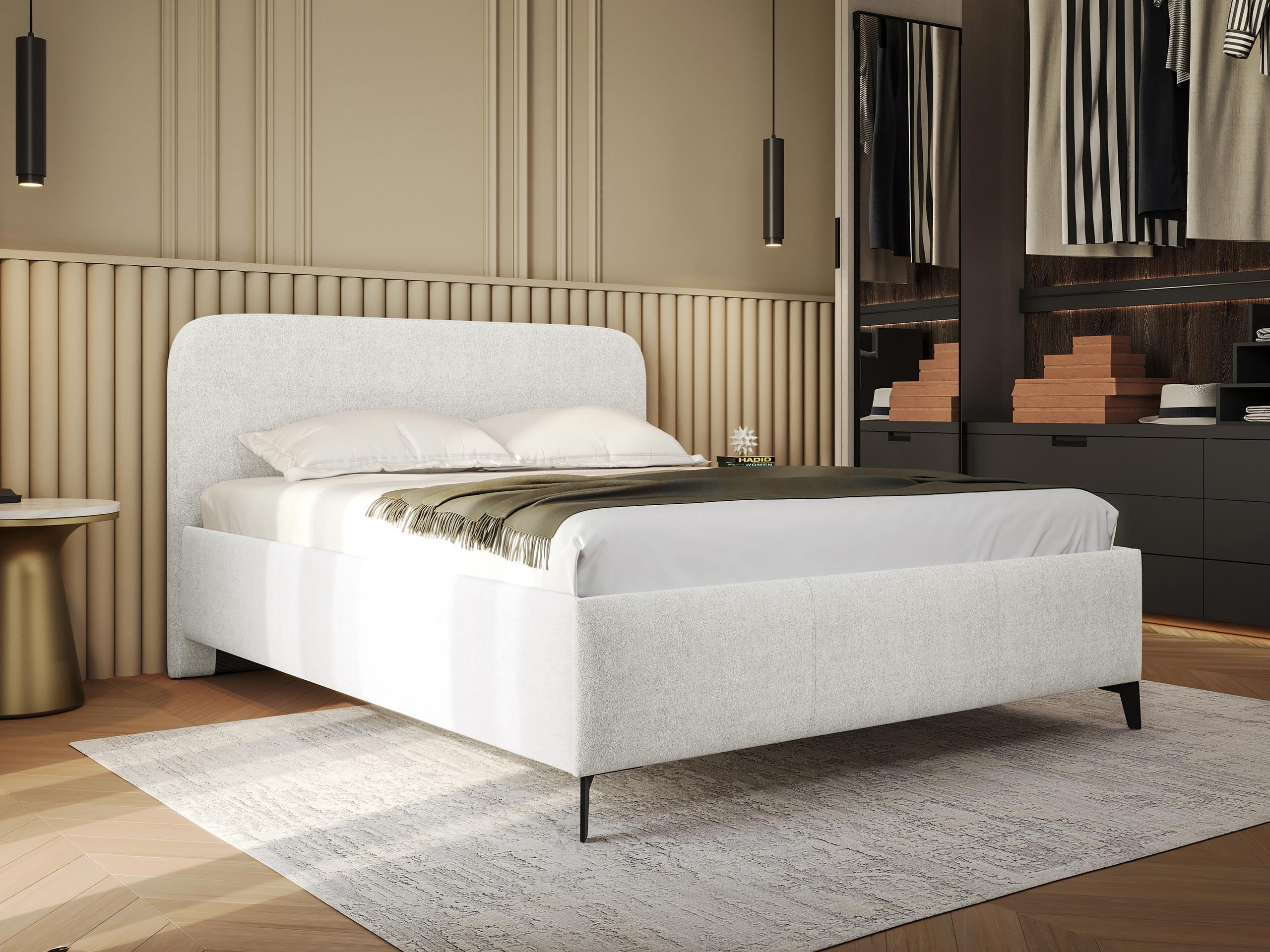 POLSTERBETT Holly Textil MIRJAN24 Möbel > Betten > Polsterbetten Weiß