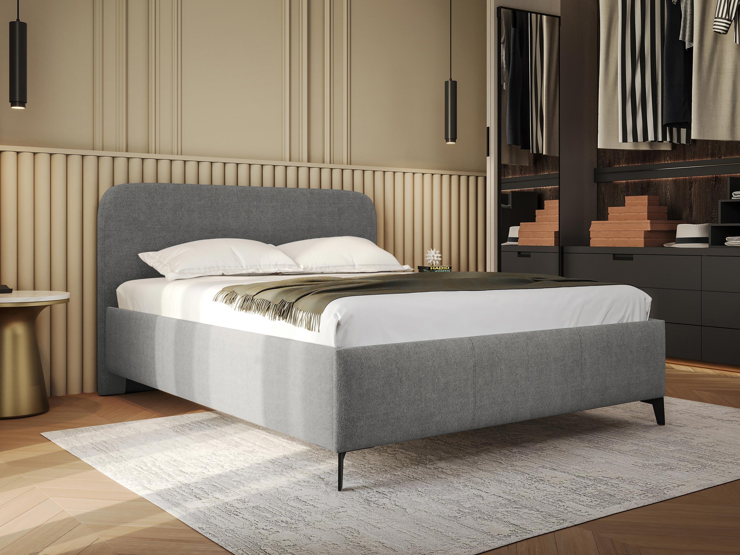 POLSTERBETT Holly Textil MIRJAN24 Möbel > Betten > Polsterbetten Grau