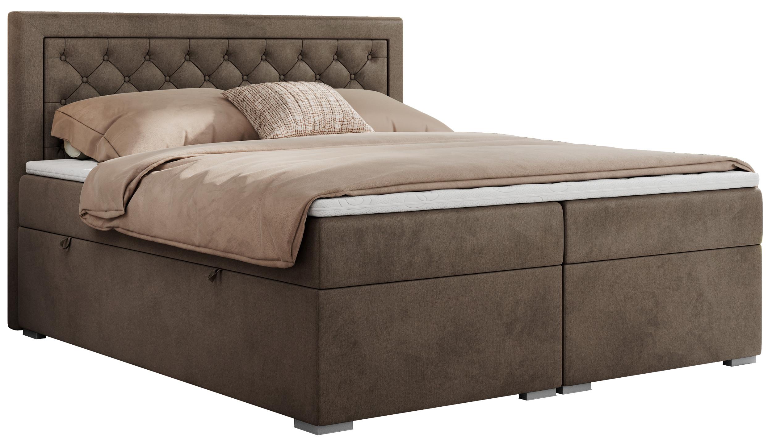 wohnli-moebel-suche-800000811644 Wohnli Möbelsuche - BOXBETT JASIR 120/200 - Braun Velvet - H3