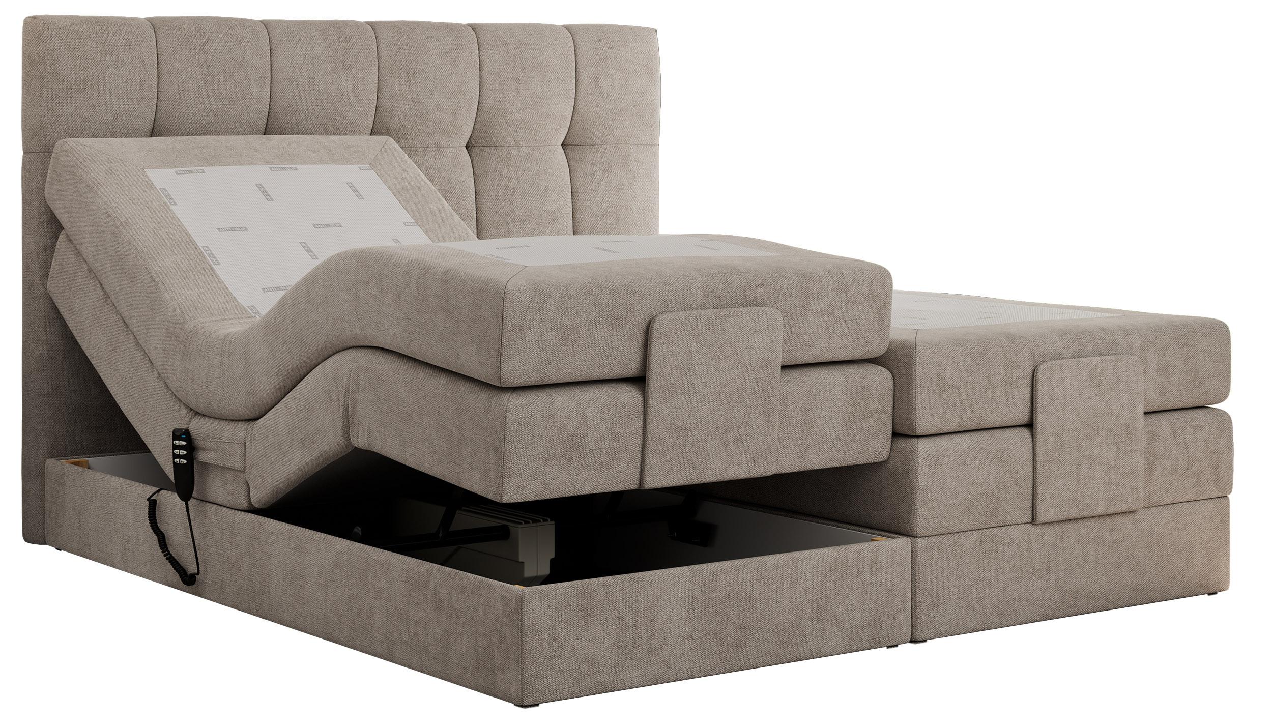 Wohnli Möbelsuche - BOXBETT VITTORIA 140/200 - Beige Struktur - H3