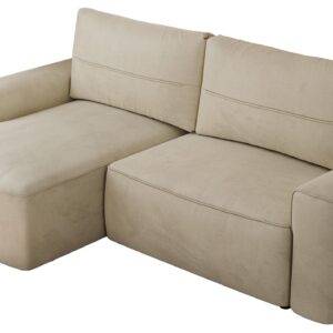 Wohnli Möbelsuche - ECKSOFA BELLUNO L Beige Velvet - Links