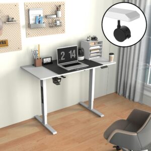 VERSTELLBARER TISCH Stryn Metall, Holzwerkstoff pro.tec Möbel > Tische > Schreibtische > Gamingtische Weiß