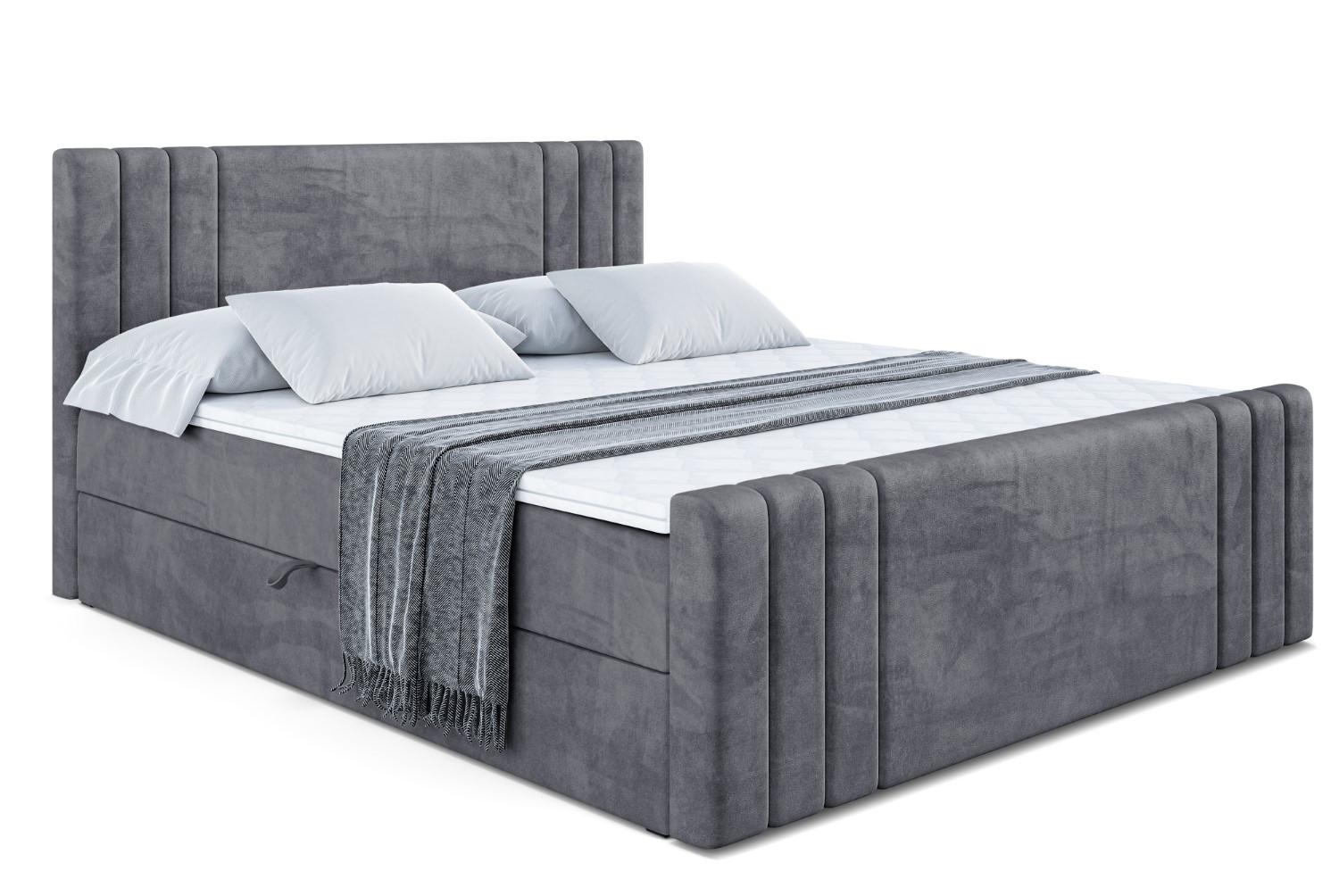 Wohnli Möbelsuche - BOXBETT CELESTIA-Z - 180x200 cm - H3 - Dunkelgrau