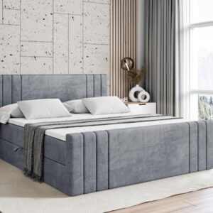 BOXBETT CELESTIA-Z - 120x200 cm - H3 - Grau Holzwerkstoff ALTDECOR Möbel > Betten > Boxspringbetten Grau