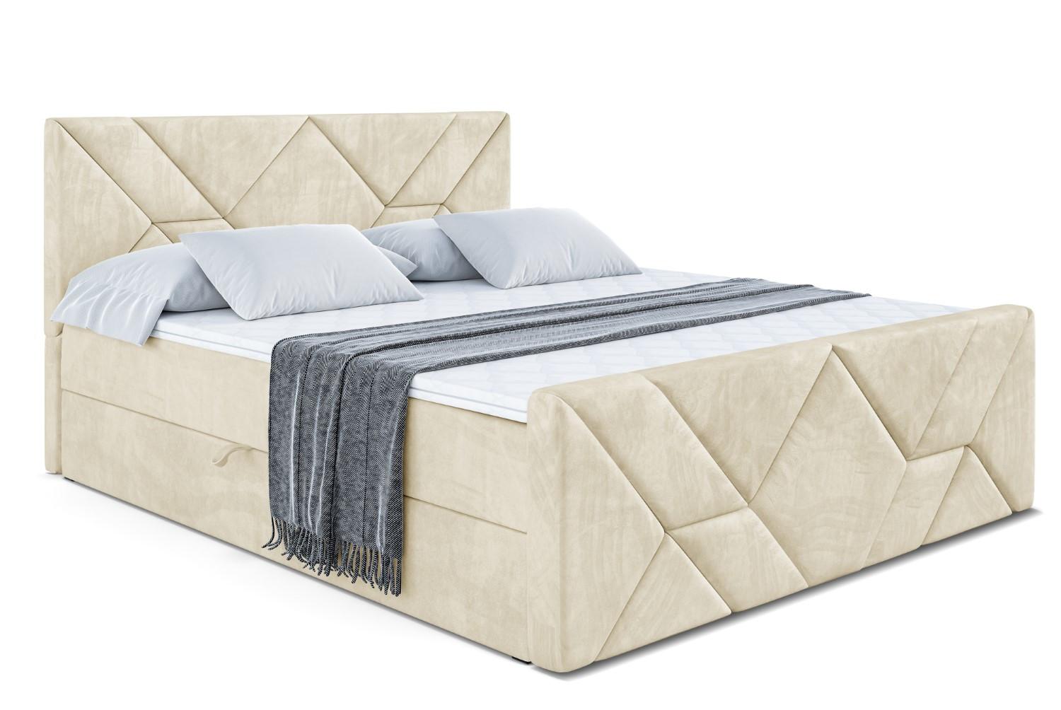 Wohnli Möbelsuche - BOXBETT BARWA-Z - 200x200 cm - H3 - Beige