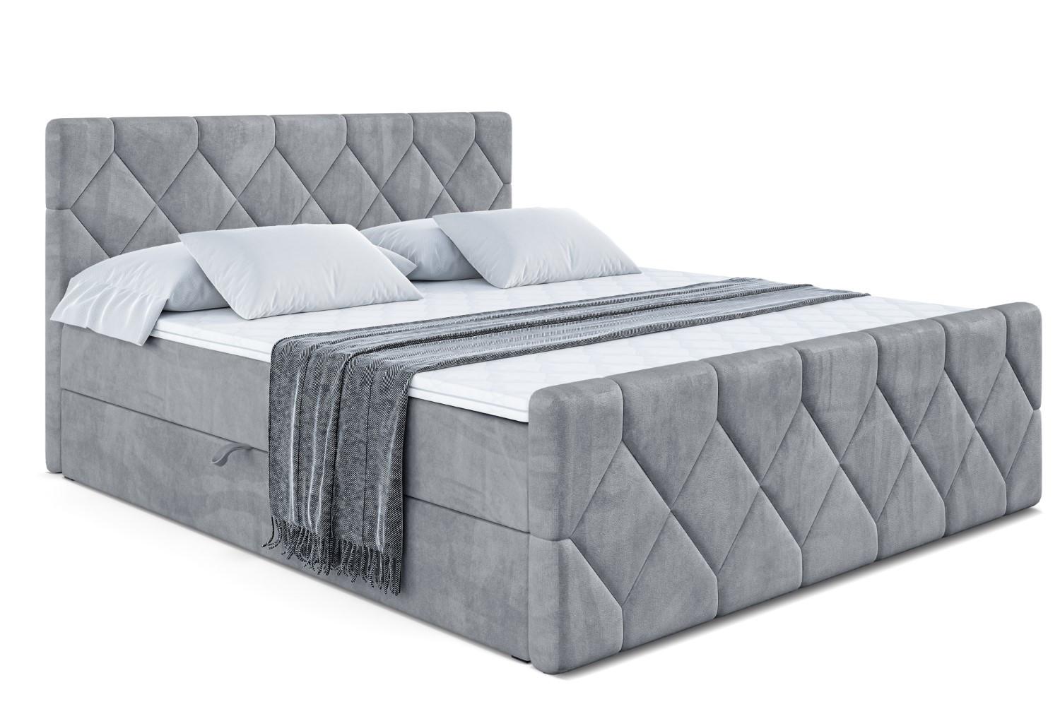 Wohnli Möbelsuche - BOXBETT CATOR-Z - 200x200 cm - H4 - Grau