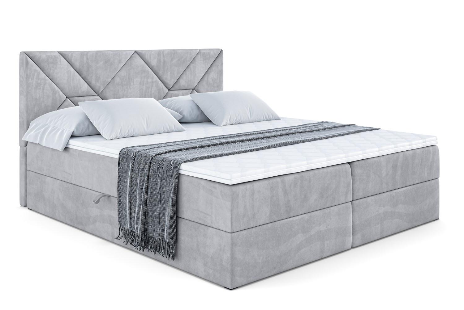 wohnli-moebel-suche-800000814507 Wohnli Möbelsuche - BOXBETT mit Matratze H4 und Lattenrost - BARWA - 120 x 200 - H4 - Hellgrau
