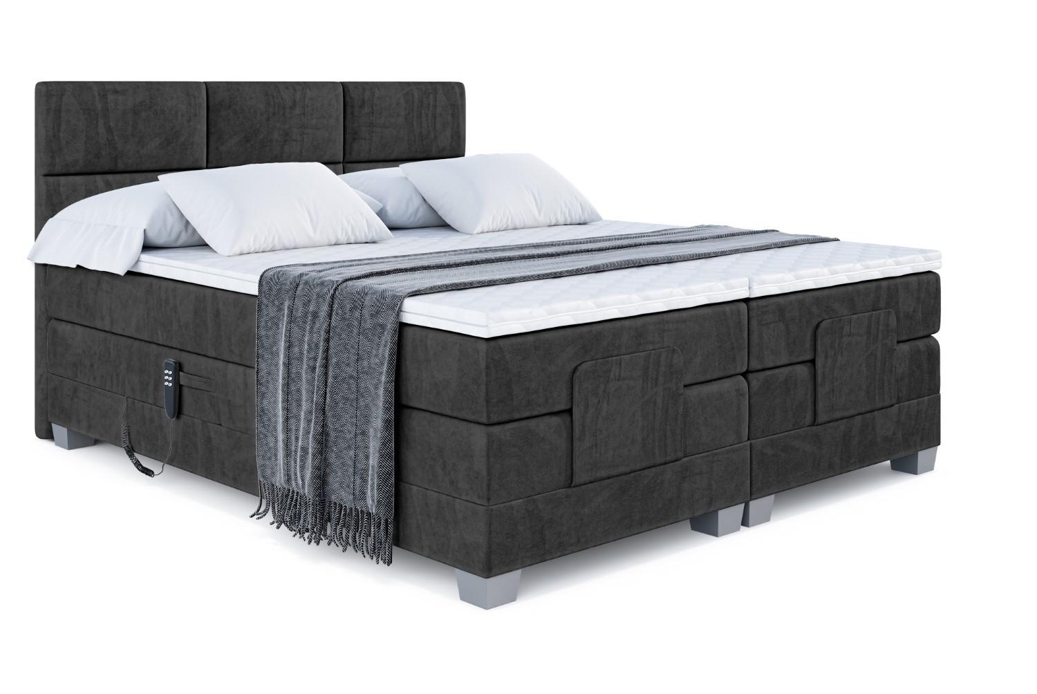 wohnli-moebel-suche-800000814534 Wohnli Möbelsuche - BOXSPRINGBETT elektrisch verstellbar mit 2 Matratzen H4/Taschenfederung PROT EL 180 x 200 Schwarz