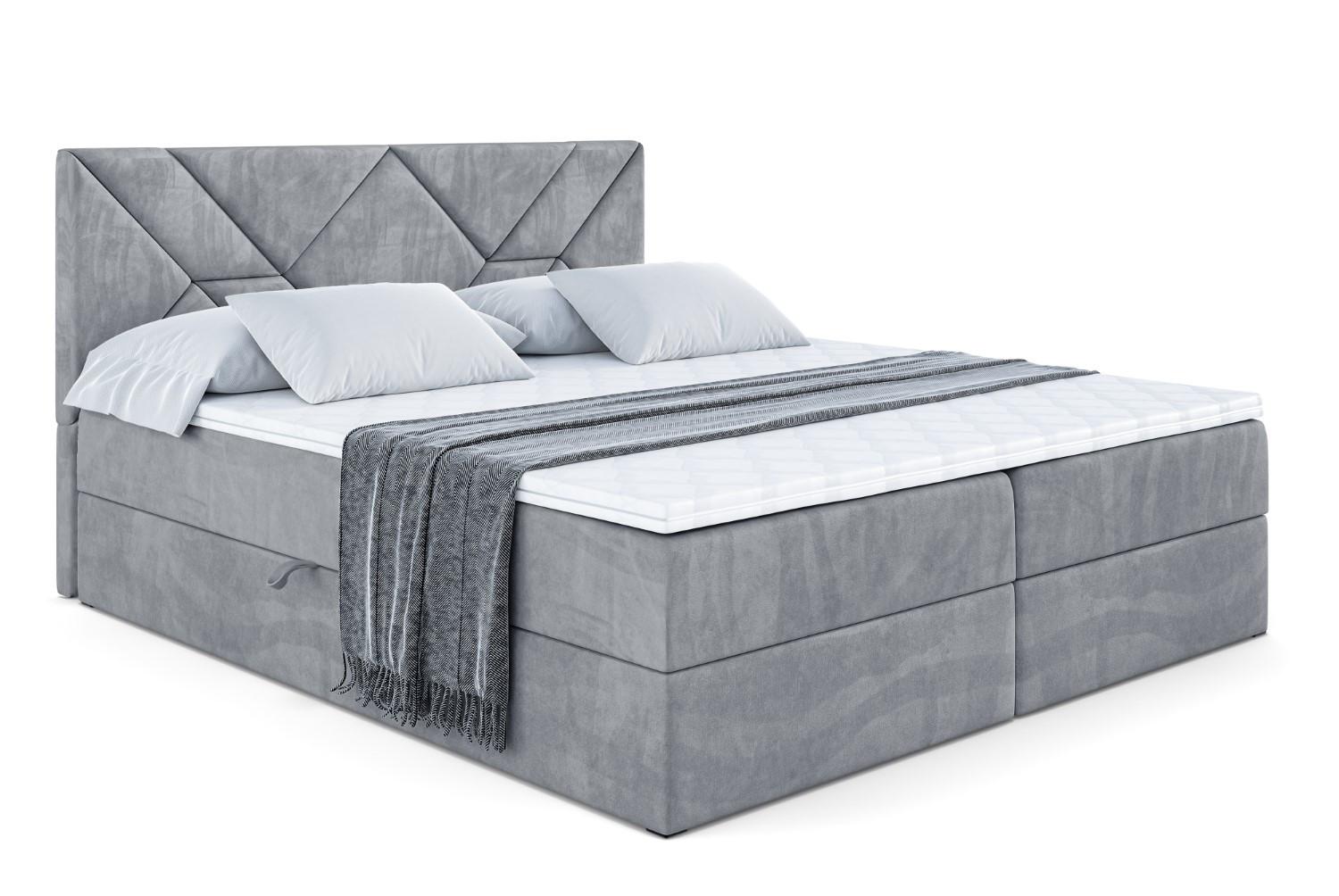 wohnli-moebel-suche-800000814656 Wohnli Möbelsuche - BOXBETT mit Matratze H4 und Lattenrost - BARWA - 120 x 200 - H4 - Grau