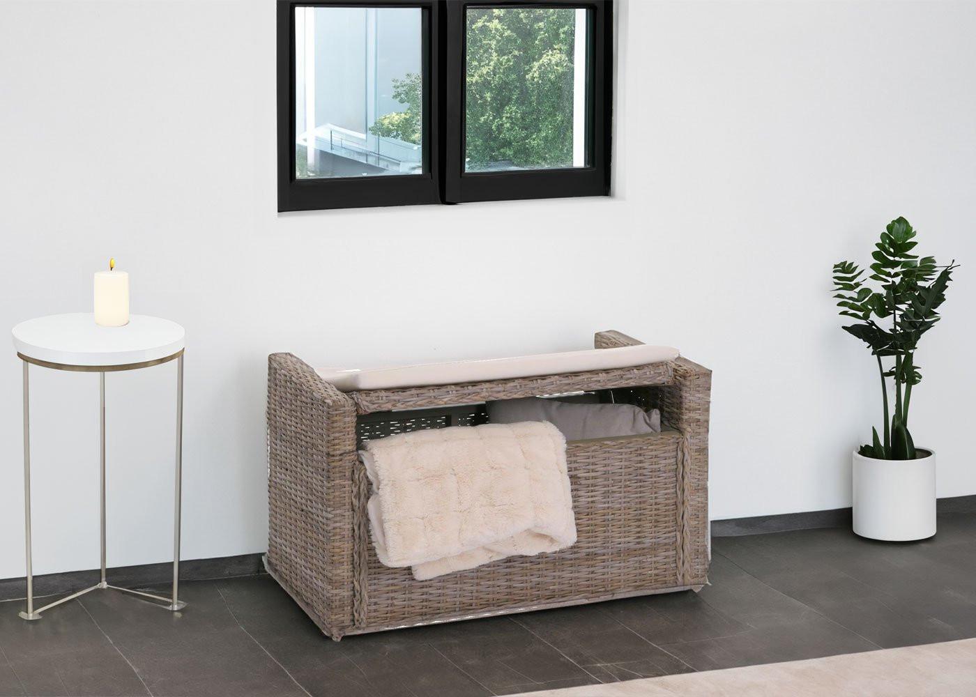 wohnli-moebel-suche-800000816610-1 AUFBEWAHRUNGSTRUHE Reinweiß Holz MCW Möbel > Bänke > Sitzbänke Weiß
